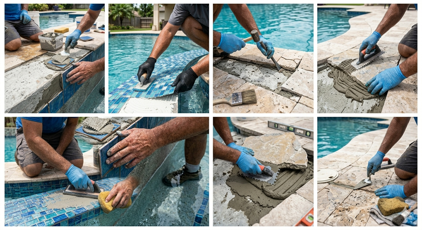 Pool Tile Repair Spring TX Pool Tile Repair Spring TX